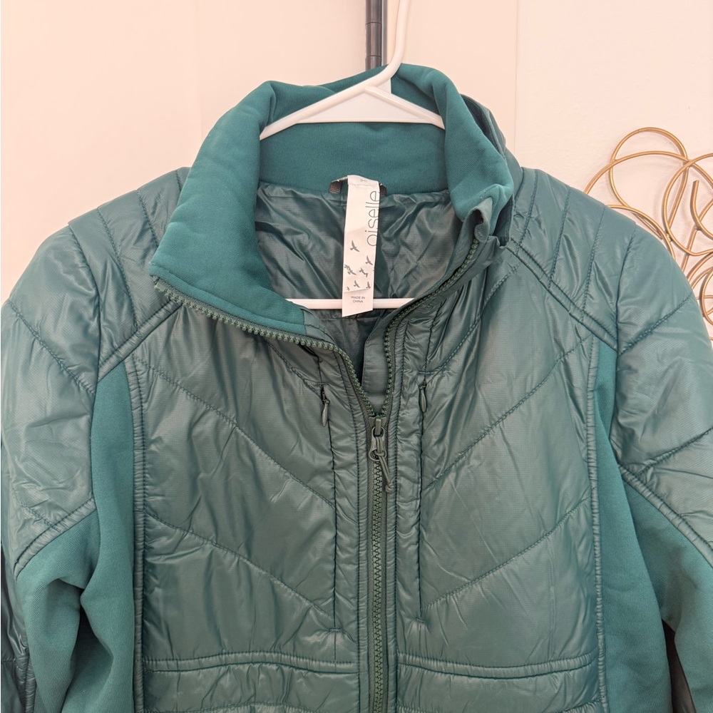 Oiselle Women's Green Yeti One-Piece Snowsuit - Picture 2 of 4